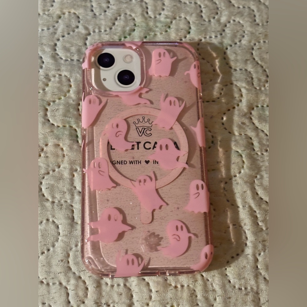 Velvet Caviar Pink Ghost Iphone 15 Case